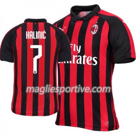 Completo Calcio AC Milan Nikola Kalinic 7 Divisa Prima 2018/2019